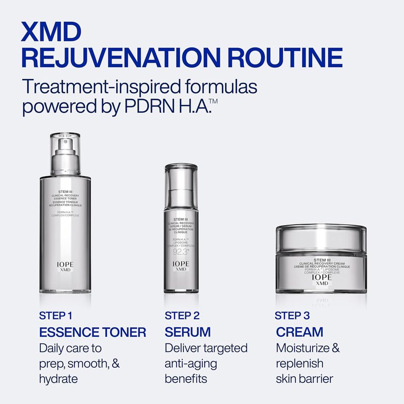 IOPE XMD Stem III Clinical Recovery Cream - Post-Procedure Facial Moisturizer with PDRN & Hyaluronic Acid - 1.69 fl. oz.