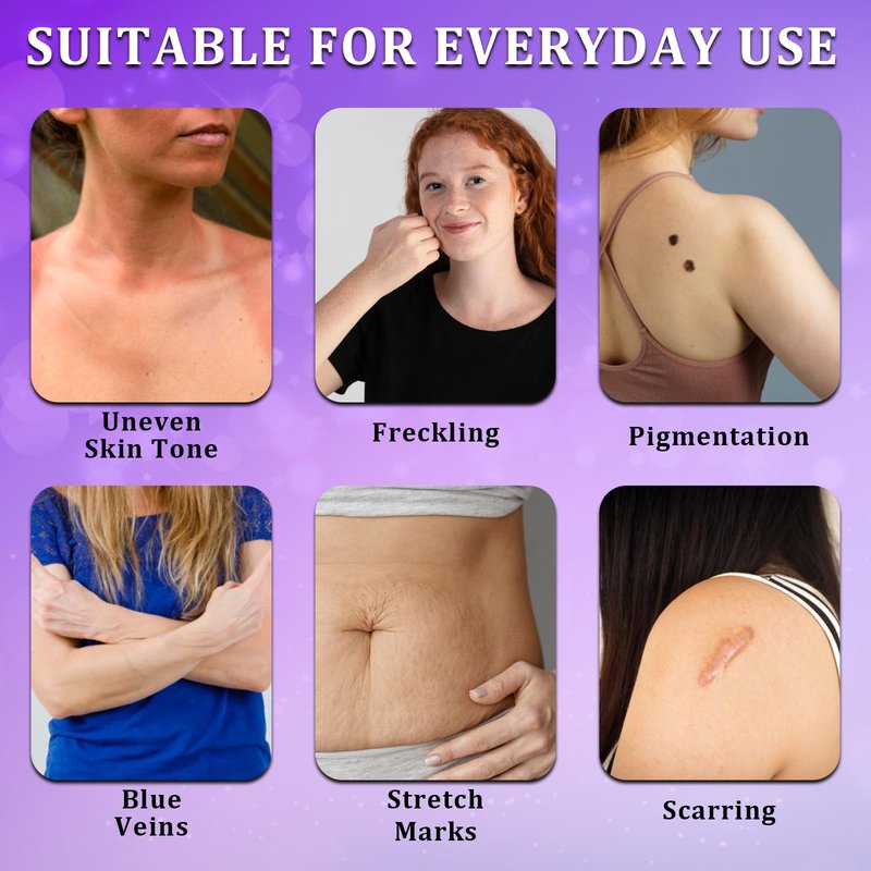 Body Makeup No Transfer with Brushes & Tattoo Concealer Patches, Leg & Body Coverage Perfector for Skin Imperfections, Uneven Tone