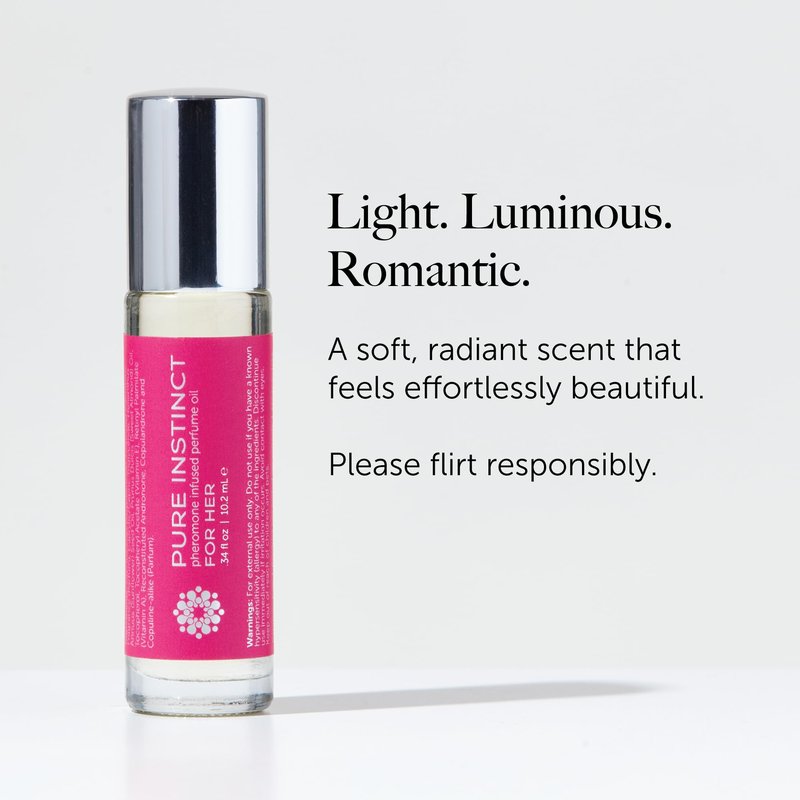 Pure Instinct Perfume with Pheromone Infused Essential Oil for Her - Roll on 10.2 ml | 0.34 Fl. Oz