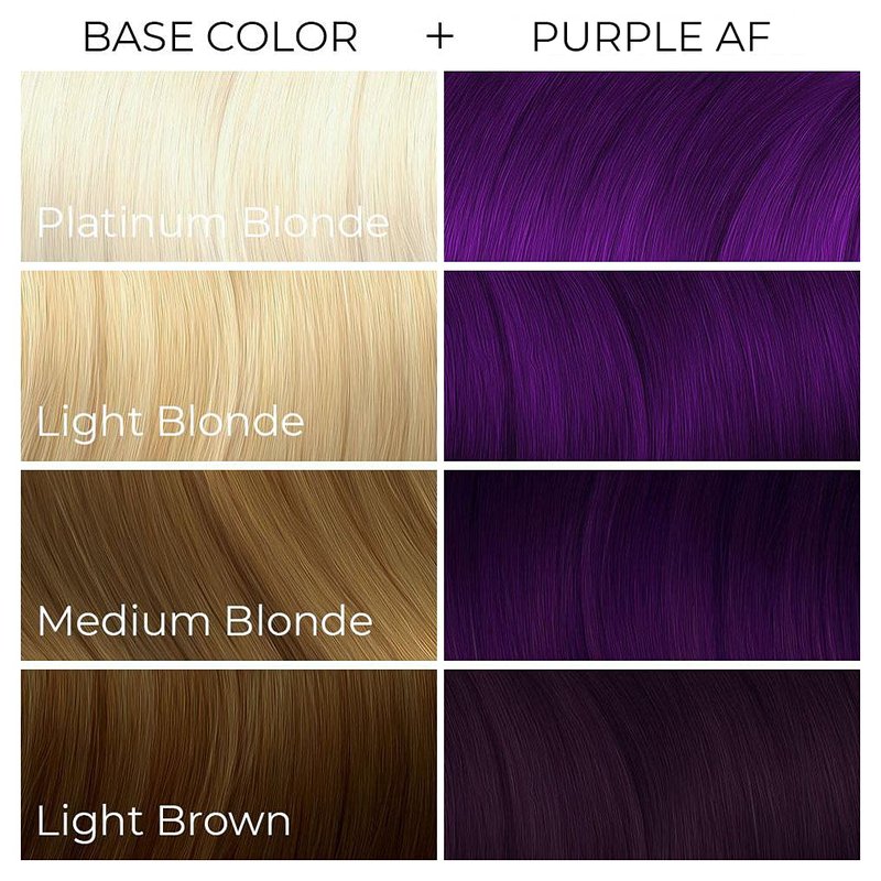 Arctic Fox Semi-Permanent Hair Dye Purple AF - Vegan, Cruelty-Free, Ammonia-Free, Conditioning - 8 Fl Oz