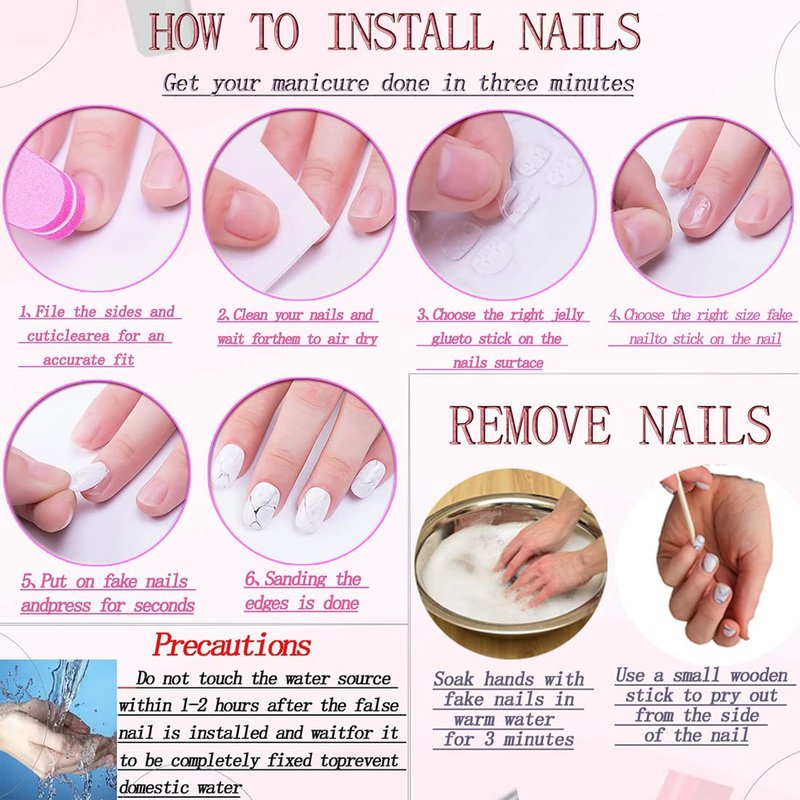 RUOKEXIN Almond Press on Nails Medium Length Fake Nails Rose Gold Chrome False Nails with 3D Rhombus Designs Full Cover Nail Press ons Sparkly Artificial Nails for Women 24Pcs