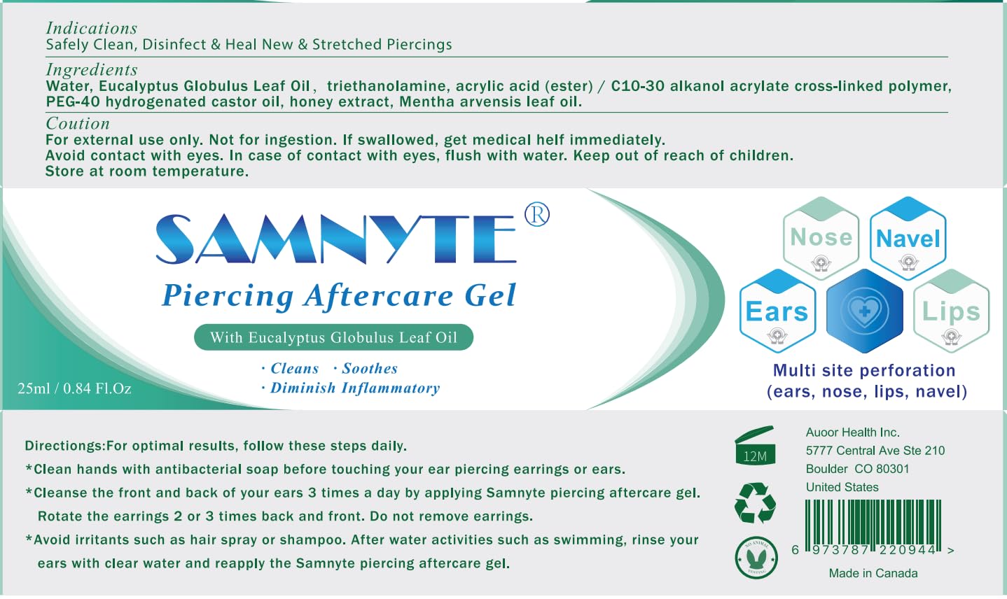 QWP Ear Piercing Cleaner | Piercing Bump Treatment | Piercing Cleaner | Piercing Aftercare | Piercing Bump Solution | Piercing Aftercare Gel for Ear, Nose, Belly and Body Piercings - 25ml
