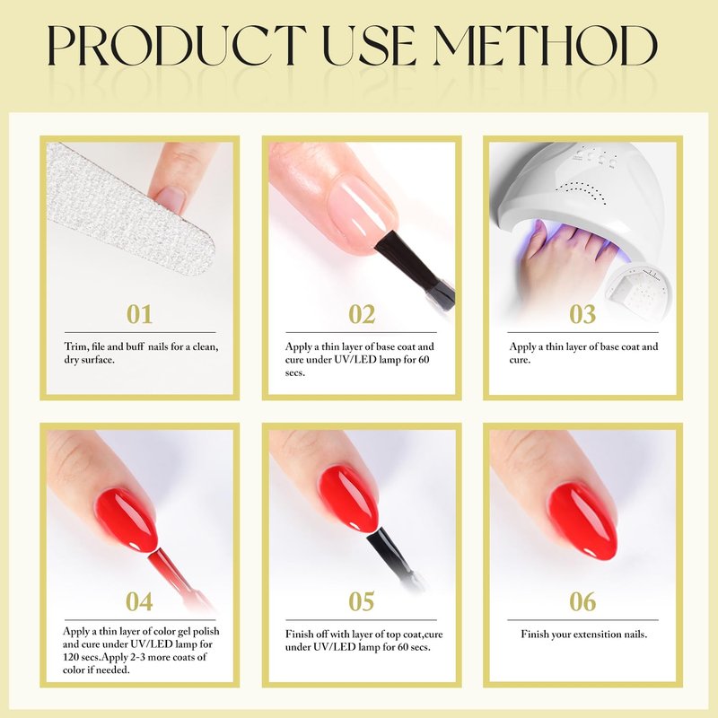 Double Rhythm 15ML Gel Nail Polish Pure Sheer Same Color Same Bottle Soak Off Gel Polish Art Manicure Salon DIY at Home for Women (Light Yellow-A1395)