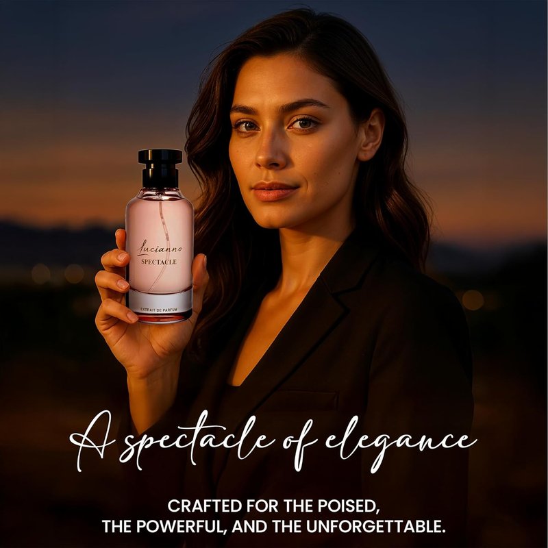 Lucianno Extrait De Parfum 100mL - Long Lasting Unisex Fragrance | Oriental Spicy Scent with Orange Blossom & White Amber