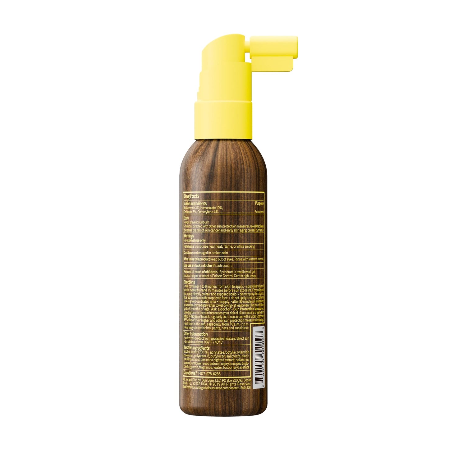 Sun Bum Original SPF 30 Sunscreen Scalp and Hair Mist - Hawaii Act 104 Compliant (Octinoxate & Oxybenzone) - Vegan - Broad Spectrum UVA/UVB Sunscreen Spray with Vitamin E - 2 oz