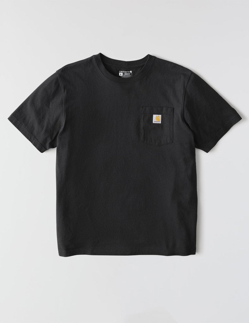 Carhartt Men's Iconic K87 Pocket T-Shirt, Black, Large