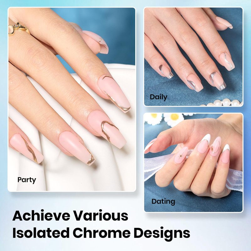 Beetles Hema Free Chrome Proof Matte Top Coat - Powder-Resist Matte Finish, Long-Lasting UV Gel Top Coat for Chrome Nail Powder Detail Nail Art DIY