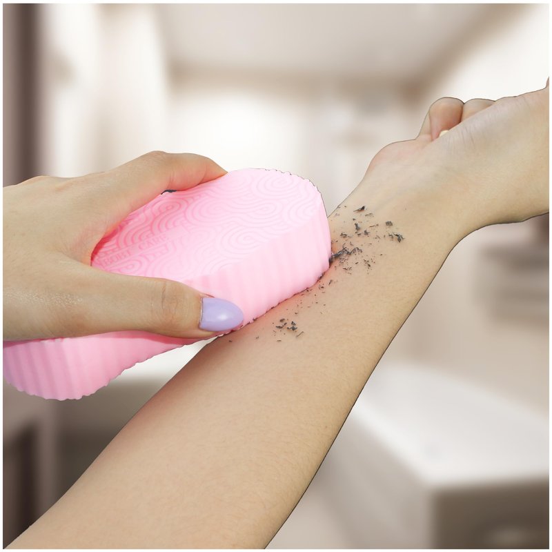 Magic Exfoliating Bath Sponge, 3D Super Soft Exfoliating Bath Sponge, Skin Friendly and Reusable for Adults Children and Pregnant Women Alternative to exfoliating Gloves (Blue + Pink)