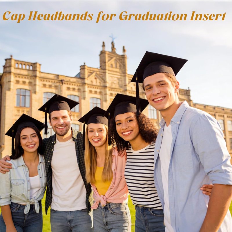 ZEYER Graduation Cap Headband Stabilizer Headband - Anti Slip Hair Band for Women, Hat Accessories for Graduates & Students