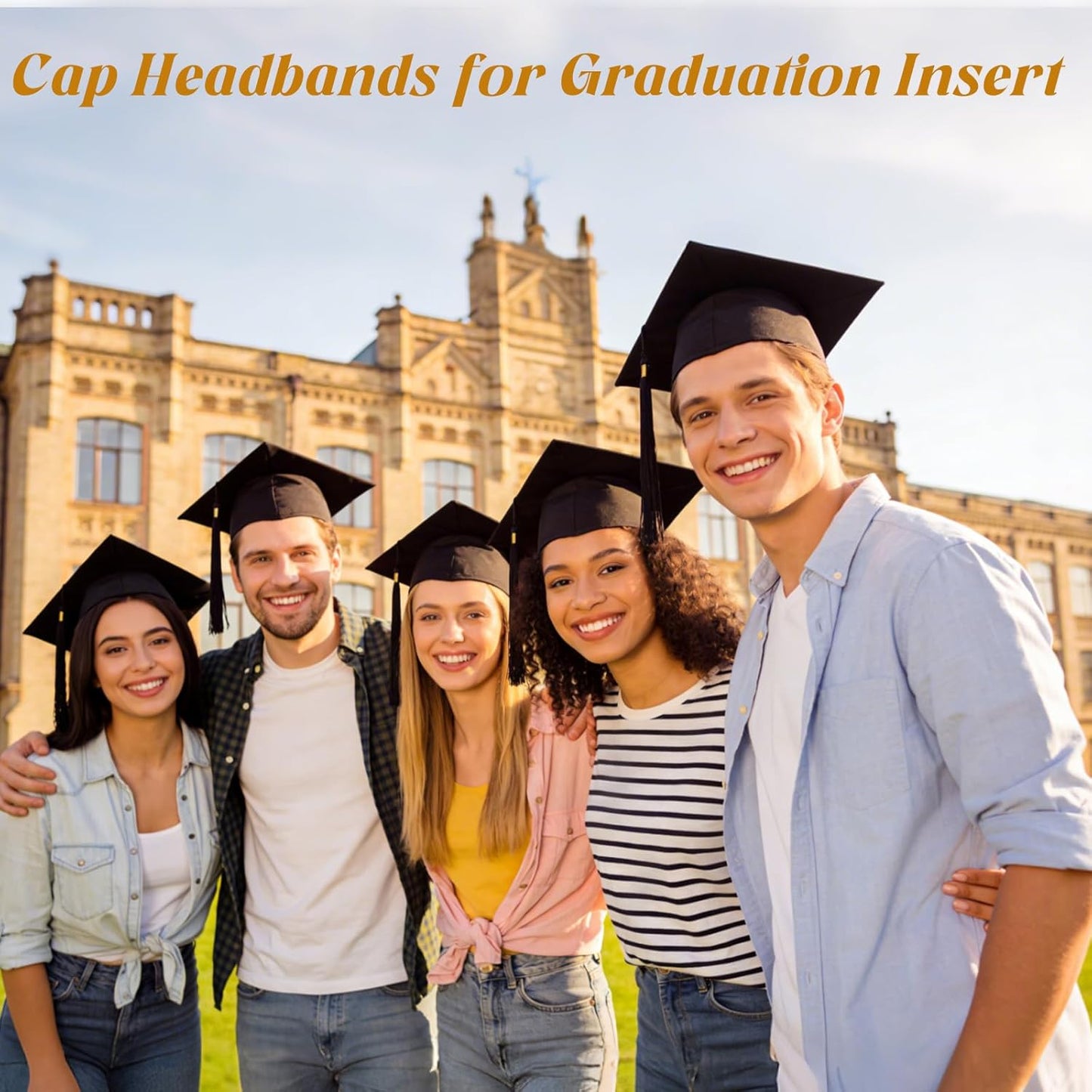 ZEYER Graduation Cap Headband Stabilizer Headband - Anti Slip Hair Band for Women, Hat Accessories for Graduates & Students