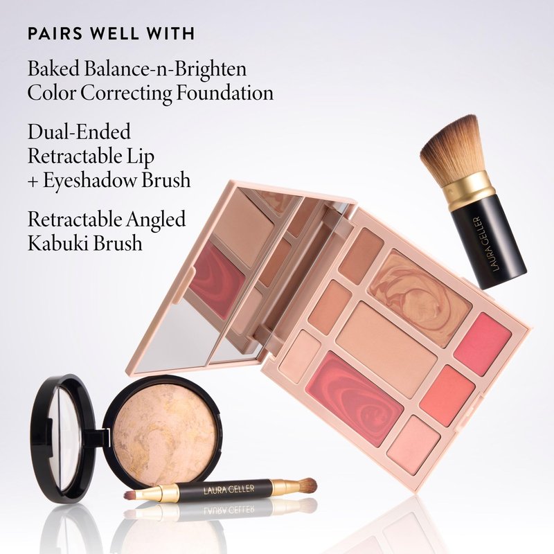 LAURA GELLER The Best of the Best Cream Full Face Palette | All-in-One Cream Face, Eye & Lip Palette | Blendable, Hydrating Makeup Made for Mature Skin