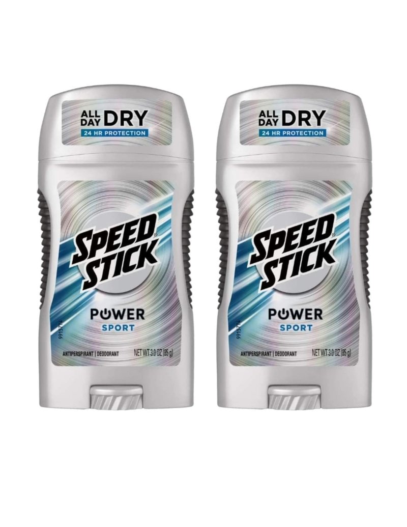 Speed Stick Power Antiperspirant Deodorant, Sport 3 oz (Pack of 2)