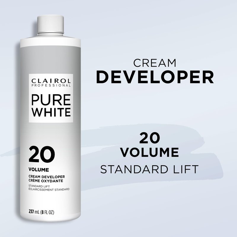 Clairol Professional Pure White 20 volume Crème Developer, 16 oz (Pack of 1)