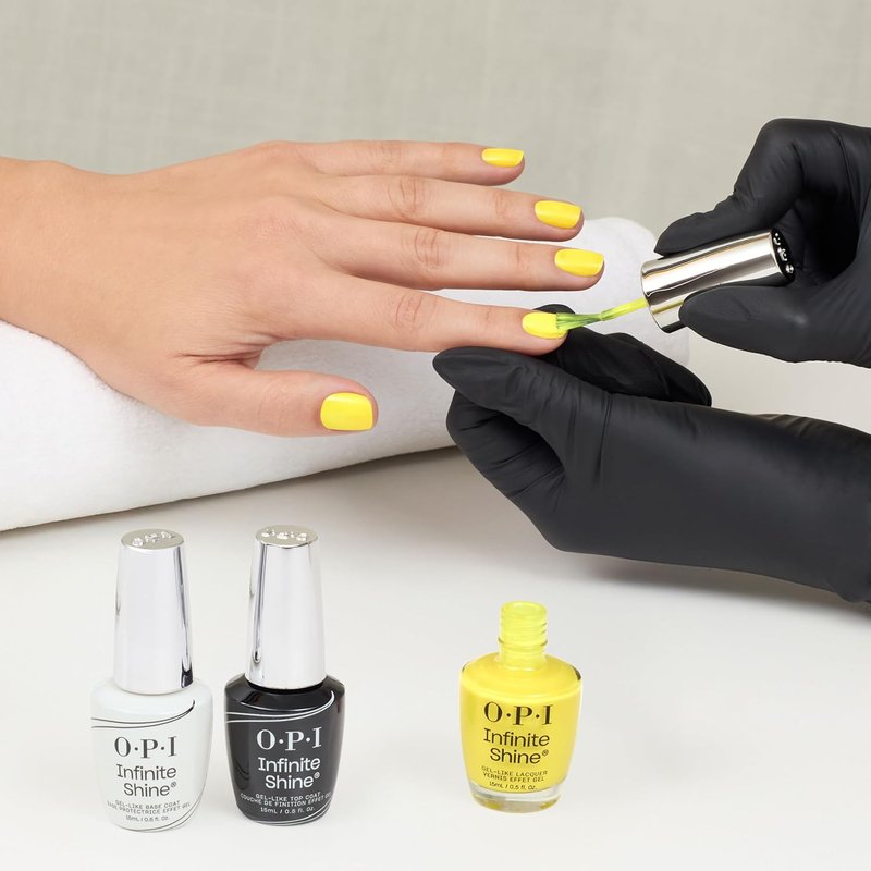 OPI Infinite Shine Nail Polish - Long Lasting Gel-Like Wear | Opaque Crème, Shimmer & Sheer Shades | Trip to the Brite Side