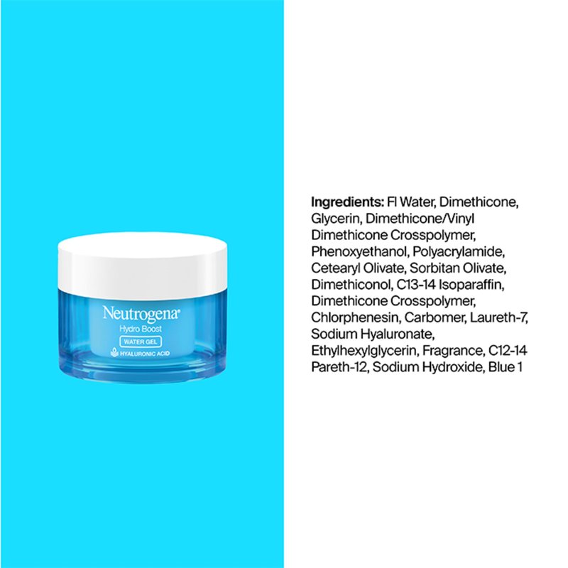 Neutrogena Hydro Boost Water Gel and Hydro Boost Hydrating Gel Cleanser, for Normal to Oily Skin, Facial Moisturizer 1.7 fl oz and Trial-Size Facial Cleanser 0.5 fl oz