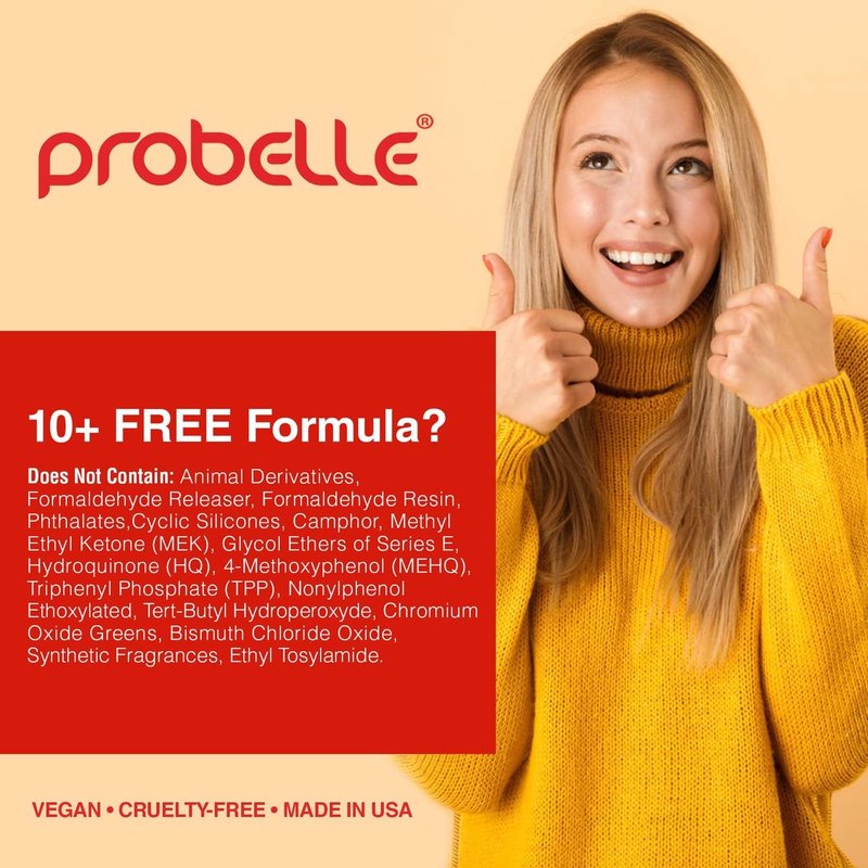 Probelle Hydrating Base Coat - Nourishing Moisturizer for Dry, Brittle Nails | Extends Polish Life & Adds Healthy Glow
