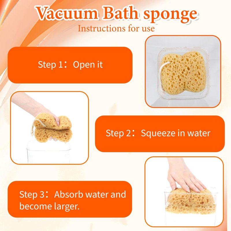 Mabor 2 Pcs Body Shower Bath Sponge, Large Size Exfoliating Sponges for Shower Scrubber Foam Loofah Bubbling Bubble Scrub for Bathroom Men Women Use