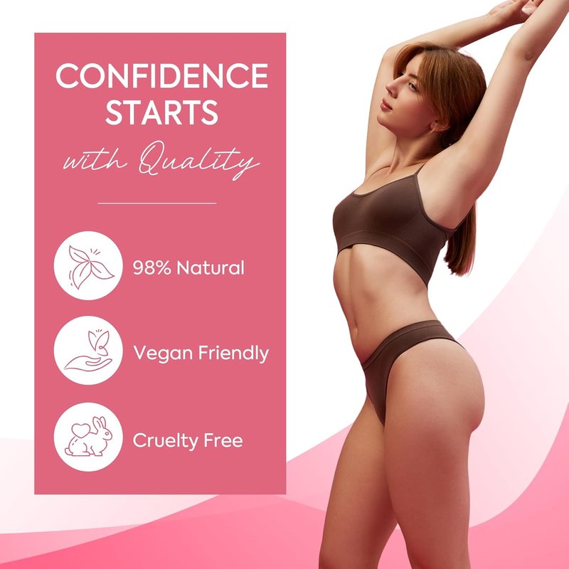Wax Strips for Hair Removal - 60 Count Body & Facial Waxing Strips | Smooth Skin for Arms, Legs, Underarms