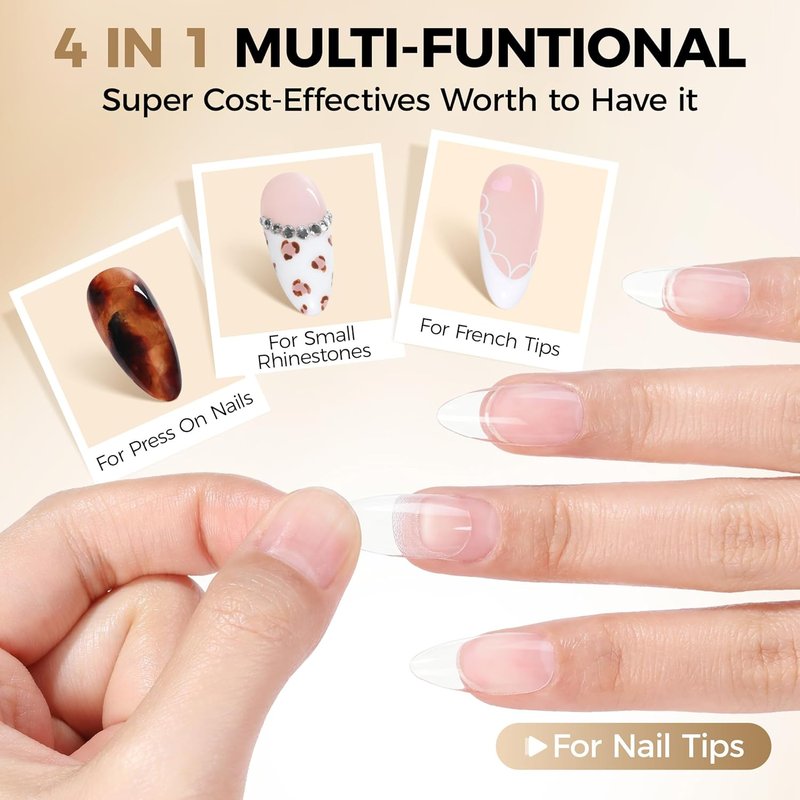 UNA GELLA Nail Glue Remover & Strong Nail Glue Gel Set - 15ml | No UV Lamp Needed