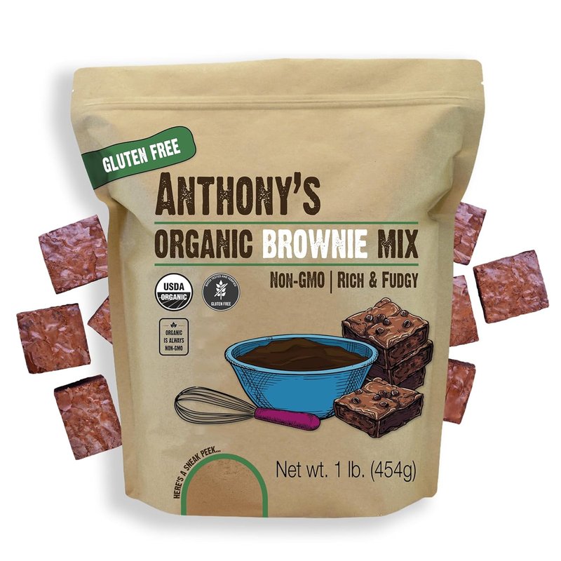 Organic Brownie Mix - Gluten Free, Dairy Free, Non-GMO | Rich & Fudgy 1 lb