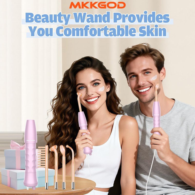 Portable Handheld Skin Therapy Wand - Anti-Aging Facial Treatment Device