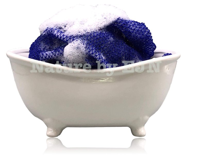 Nature by EJN - Net Bath Sponge, Long, Skin Exfoliation, African, Porous, NKN Naturals