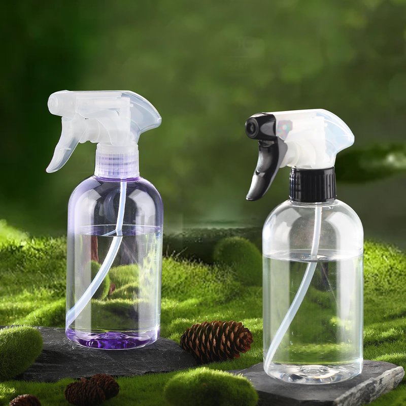 KREMORV Spray Bottles BPA free Plastic Spray Bottle 10oz/300ml Adjustable Sprayer Empty Refillable Container Mist Stream for Watering Plants, Pet Training, Kitchen Cleaning