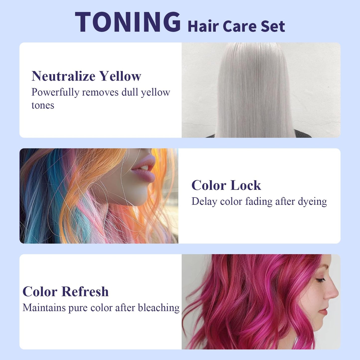 Sulfate Free - Purple Shampoo and Conditioner Set for Women 5.29 Oz for Blonde, Brassy Hair - Hydrating Repair and After Bleach Treatment for Damaged and Dry Hair Adds, Shine, Elasticity