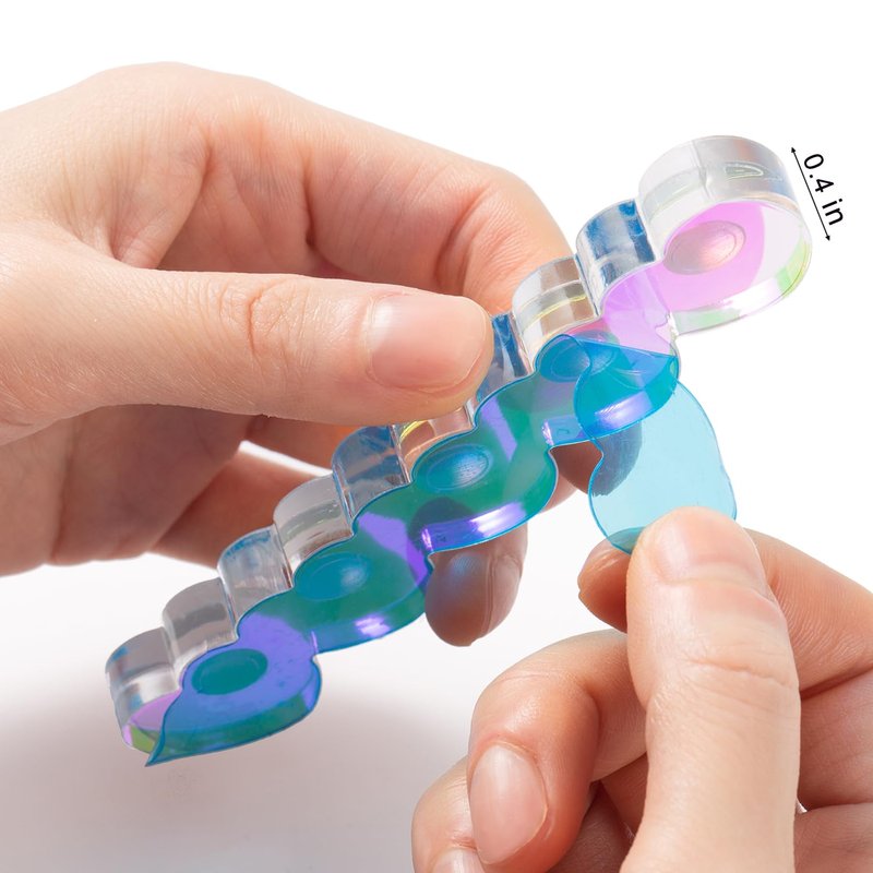 JINJINANV Nail Stand - Strong Magnetic Acrylic Holder for Press-Ons | Reusable Adhesive Tape, 1000 Practices
