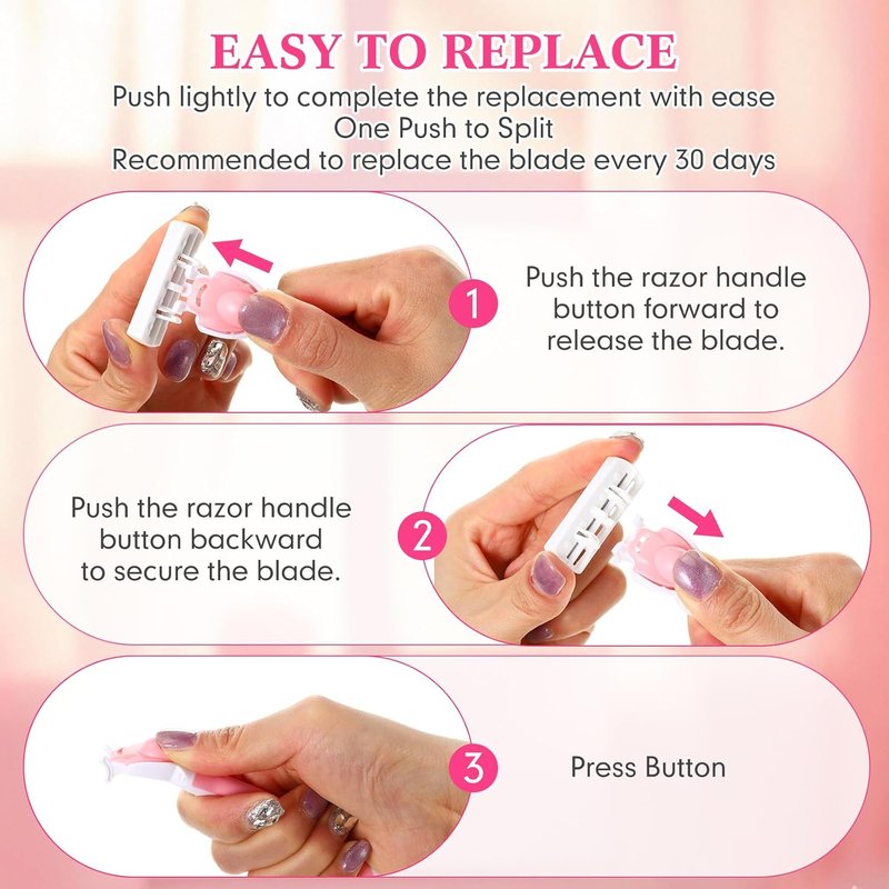 Lasnten 16 Pcs Women Razor 6 Blade Shaving Razor Kit, 1 Handle and 15 Cartridge Refills for Women Lady Sensitive Skin