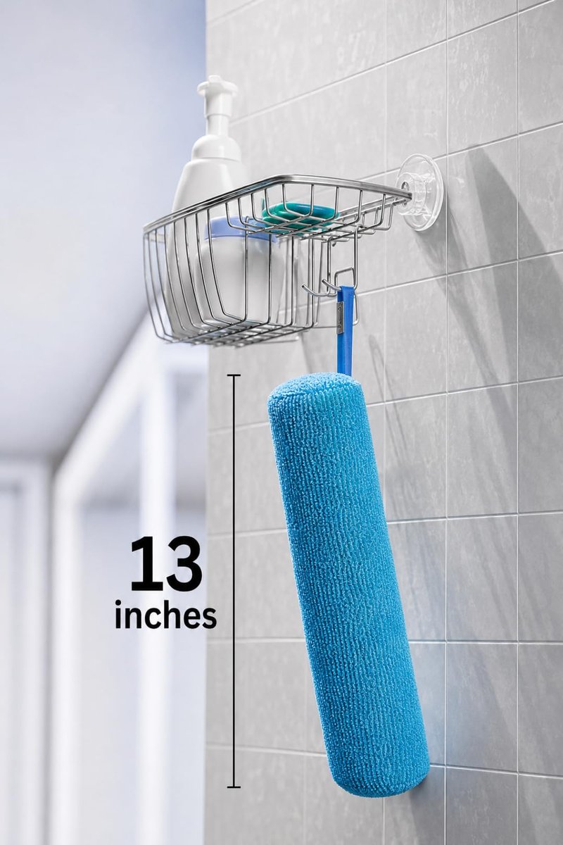 Back Scrubber for Shower - Beautiful Bod Patented 13-Inch Exfoliating Loofah with Built-in Handle, Easily Reaches Entire Back, Full Body Shower Scrubber for Back Washing, Exfoliation & Skin Smoothing