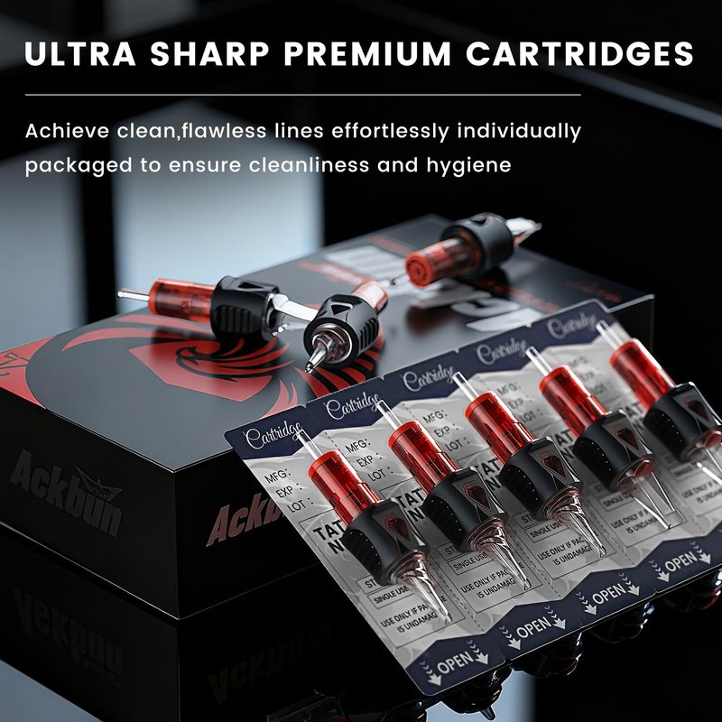 Ackbun Pro Tattoo Cartridge Needles Standard Tattoo Needles