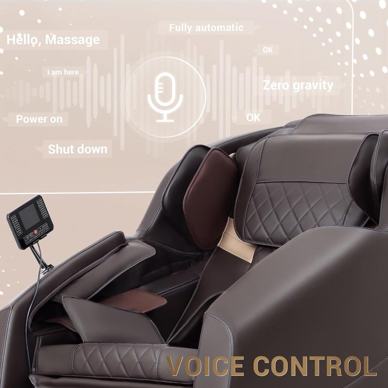 Skiennix Zero Gravity Massage Chair - Full Body Shiatsu Recliner with 14 Massage Points & Heating | Bluetooth Speaker, Touch Screen Controller