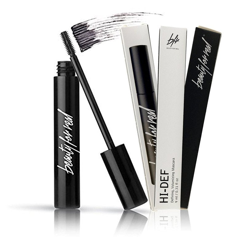 Beauty For Real Hi-Def Mascara - Volumizing & Defining Formula, Humidity-Proof, 0.31 fl oz