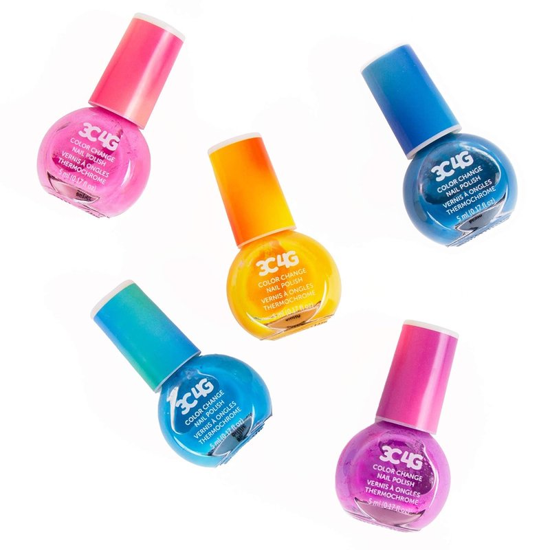 3C4G Make It Real Color Changing Nail Polish Set - 5 Non-Toxic Magical Shades for Fun DIY Manicures