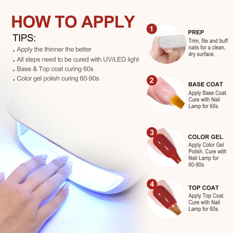 VENALISA 2 Pcs No Wipe Tempered Gel Top Coat and Base Coat Set Gel Nail Polish, Nail Gel Polish Nail Art Starter Manicure Salon DIY at Home