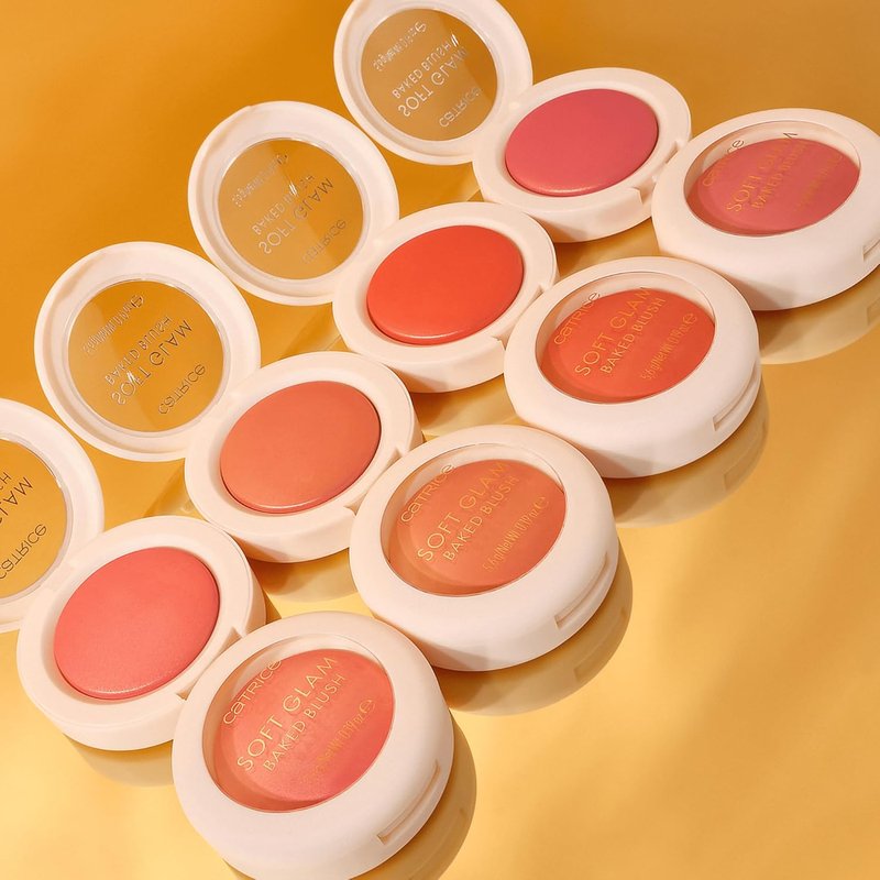 Catrice Soft Glam Baked Blush | Luminous, Lightweight Powder for Buildable Color | Vegan & Cruelty Free (010 | On Cloud Pink)