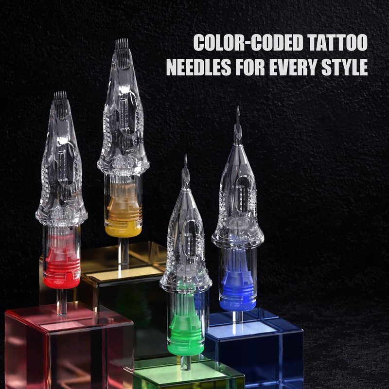Dragonhawk Extreme Tattoo Needles - 20PCS Disposable Round Liner Cartridges 1201RL Professional Needles for Lining Work Fits Most Tattoo Machines