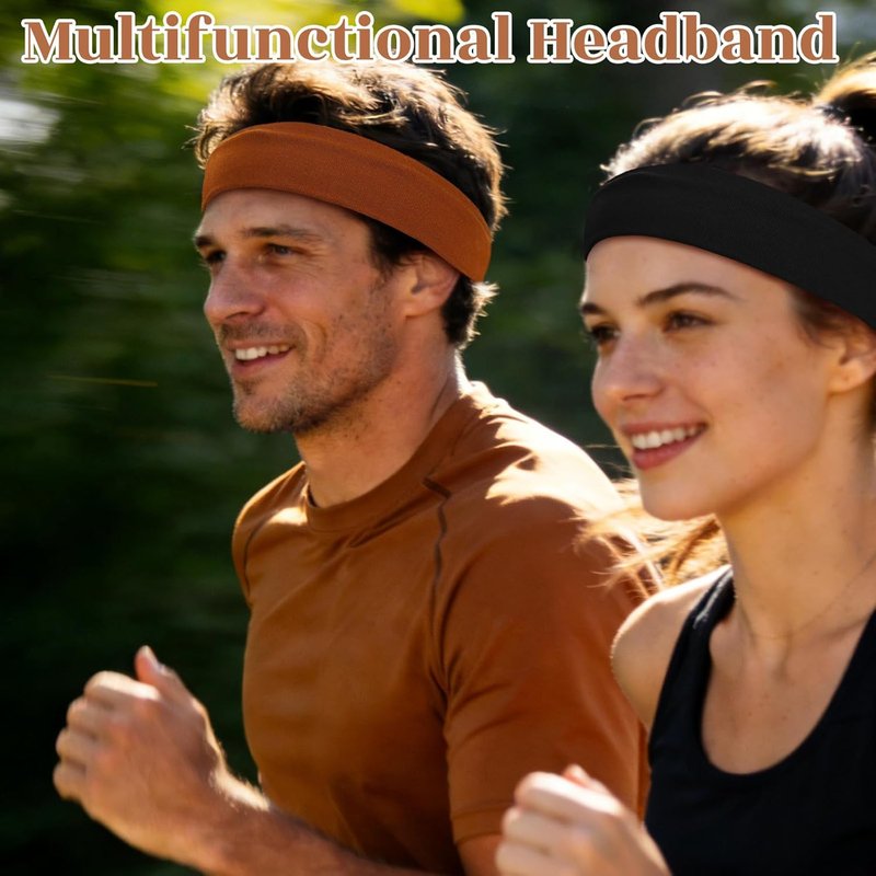 Trendy Zig Zag Headbands - 8-Piece Non-Slip Cotton Hair Bands for Daily Styling | 90s Wavy Design