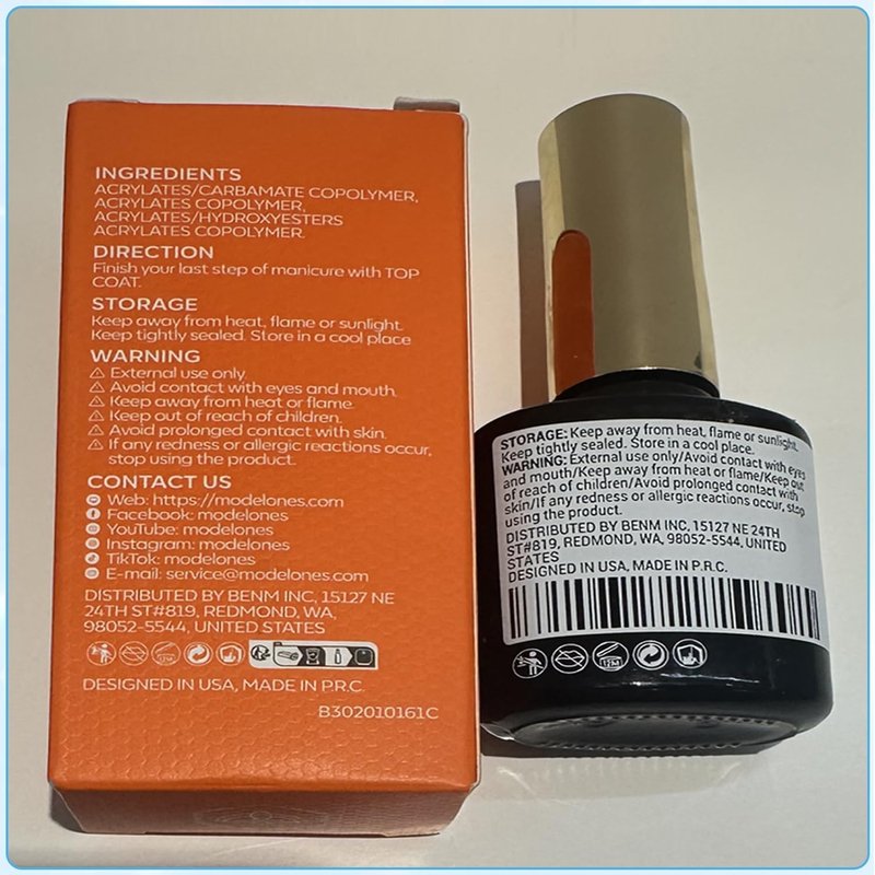 Modelones Gel Top Coat - 15ml No Wipe High Gloss Nail Polish for Long-Lasting Shine | Perfect for DIY Manicures