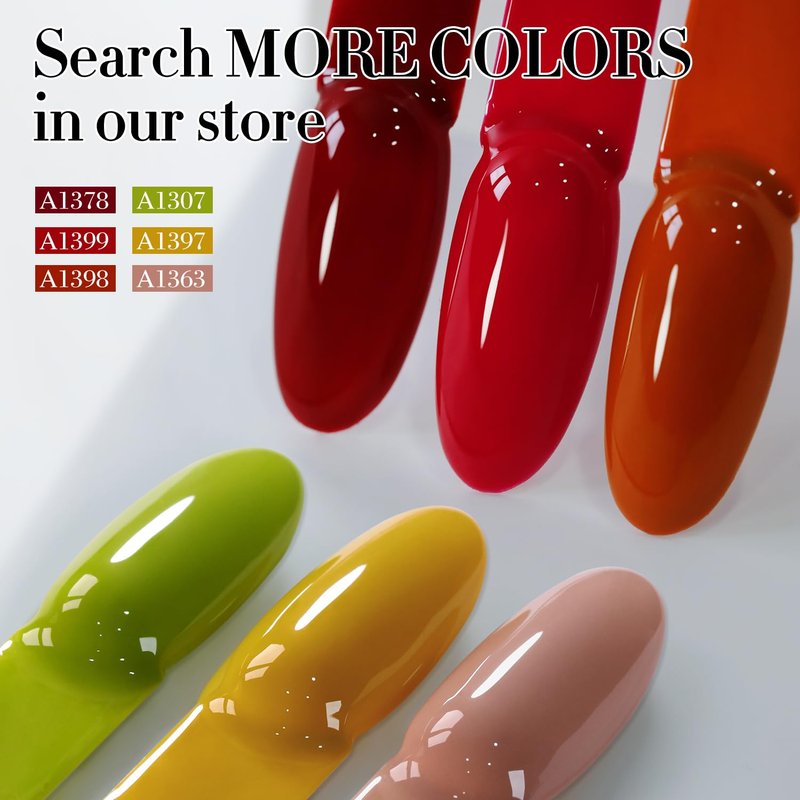 Double Rhythm 15ML Gel Nail Polish Pure Sheer Same Color Same Bottle Soak Off Gel Polish Art Manicure Salon DIY at Home for Women (Red-A1399)