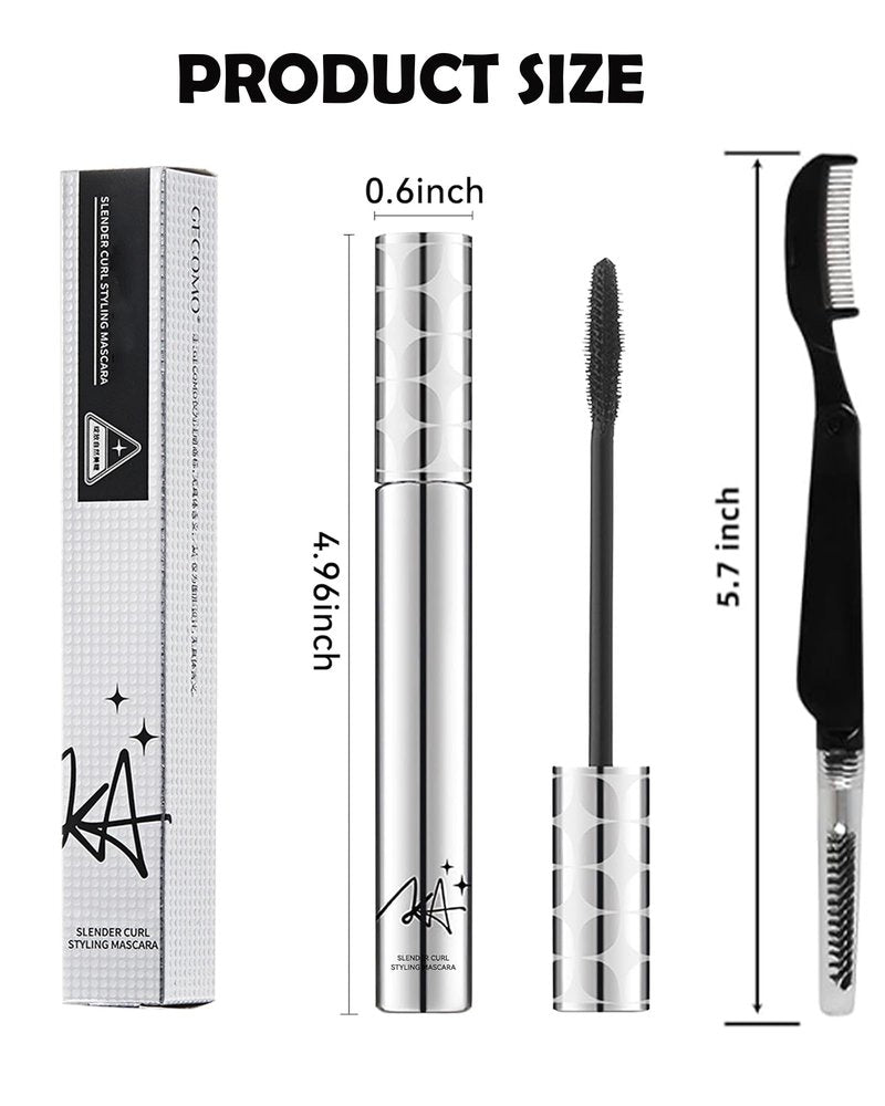 Mascara for Older Women 60 Plus,Brown Prime Waterproof Length and Volume Lash Mascara for Mature Hypoallergenic Volumizing Máscara with Thinning Lashes,Long Lasting No Clumps for Sensitive Eyes-02