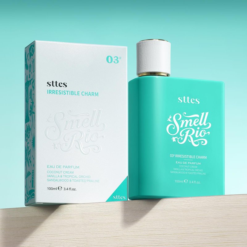 Sttes Smell Rio Perfume 03# (Irresistible Charm) Perfume for Women β Long-Lasting Hair Coconut, Vanilla & Toasted Praline Notes β Sweet Scentual Fragrance Eau de Parfum 100ml (3.4 fl oz)