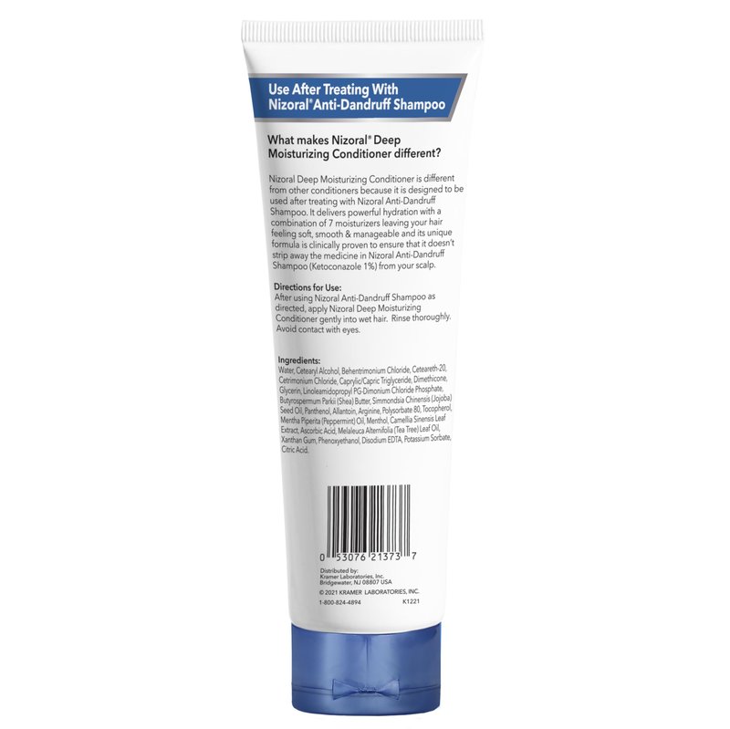 Nizoral Deep Moisturizing Conditioner, 9.4 oz, Anti-Dandruff Conditioner with Mint & Tea Tree Oil, Sulfate and Paraben Free, No Artificial Fragrance, For All Hair Types