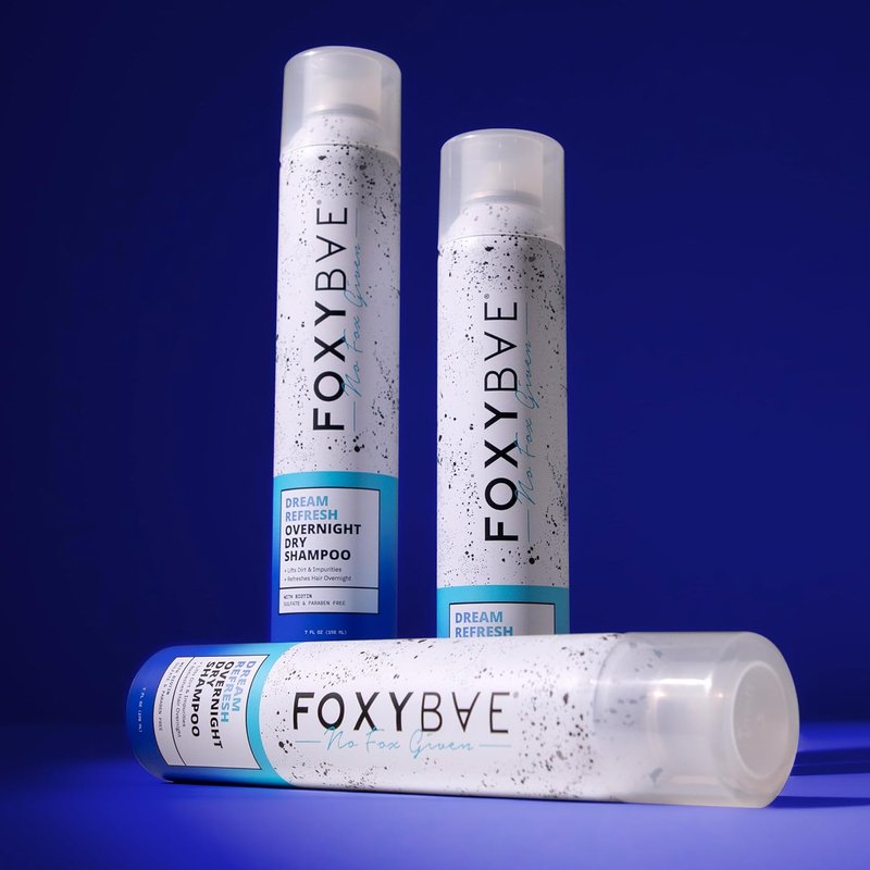 FoxyBae Overnight Dry Shampoo Spray - Biotin & Charcoal Formula for Oily Hair | 7 fl oz