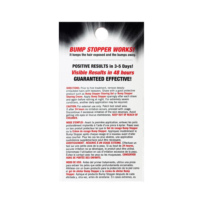 High Time Bump Stopper 2 Double Strength Ingrown Hair Cream for Face and Body | Aftershave Lotion for Men and Women | Razor Bump Balm | 0.5 OZ (2 Pack)