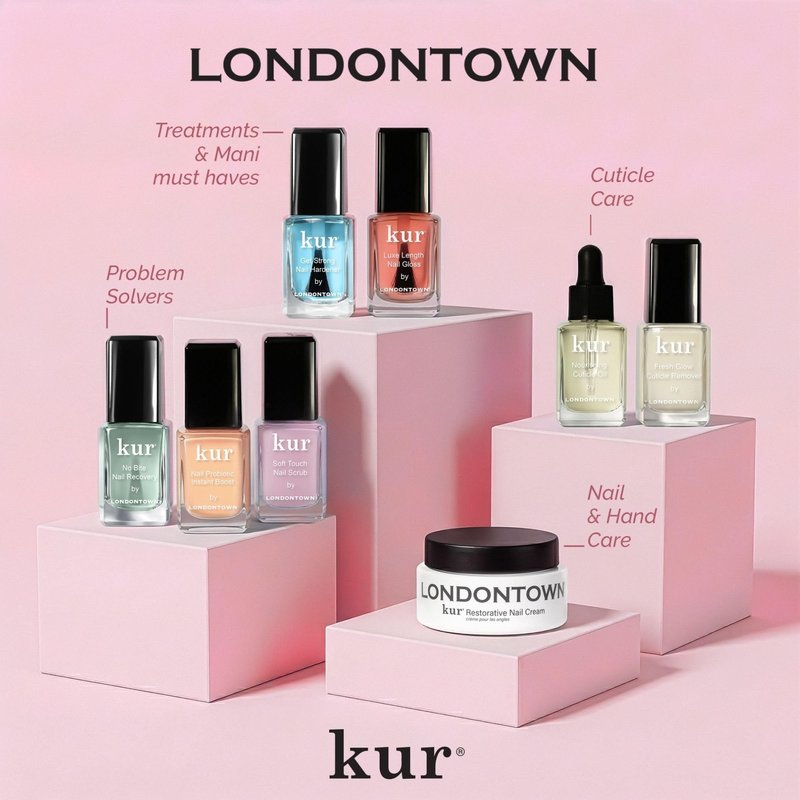 LONDONTOWN Luxe Length Nail Gloss – Strengthens & Protects Nail Length, Boosts Keratin & Ceramide Production, Prevents Breakage, .4 fl oz