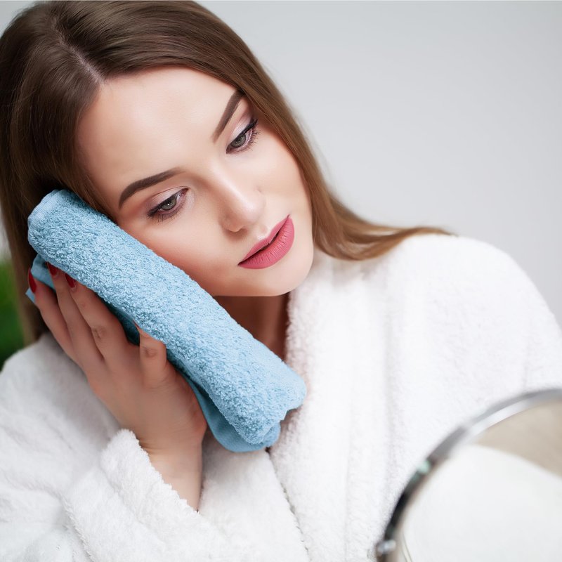 Novo Home Face Towels Pack of 12 – 100% Cotton Wash Cloths (12x12 inch) – Soft, Quick Dry & Highly Absorbent Hand Towels for Bathroom, Spa, Gym, Kitchen and for Daily Use - (Sky Blue)