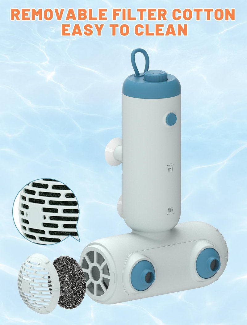Safetect Dual Bath Jets for Tub, IP67 Waterproof & 12.73 ft Extension Cord, Bathtub Spa Jet for Tub, Home SPA, Bubble Baths Relaxing After Work, Exercise