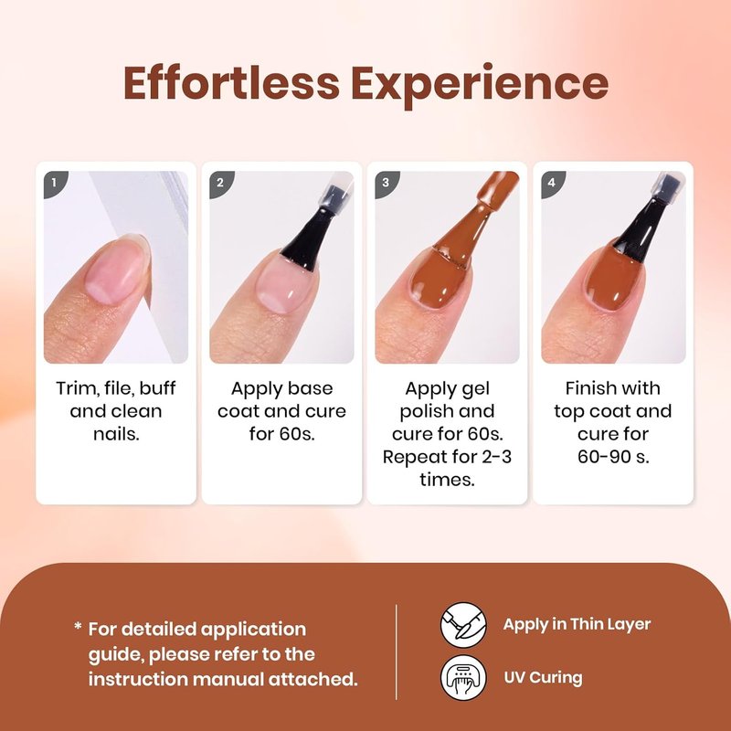 Beetles Orange Gel Nail Polish - Dark Orange Soak Off Gel for DIY Nail Art | 15ml